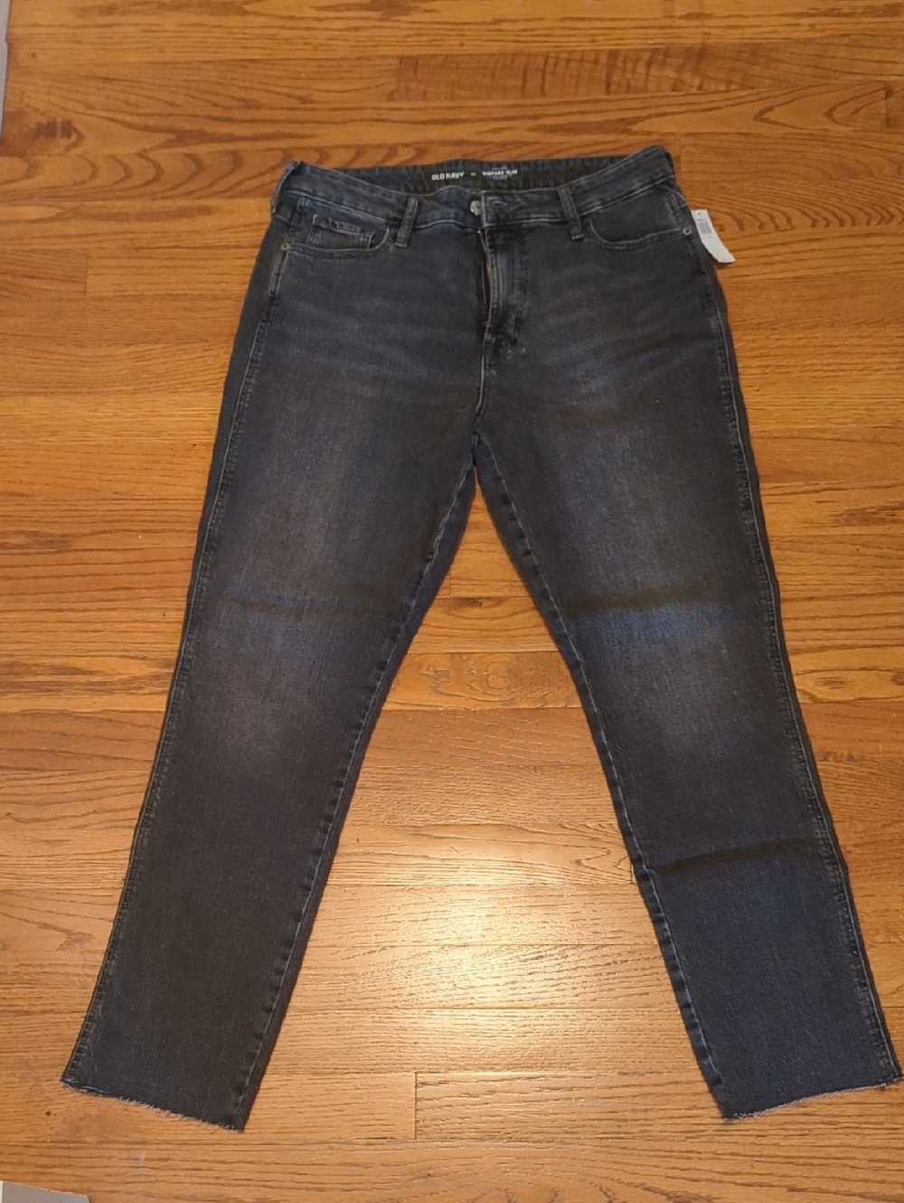 NWT Old Navy Black-Gray Vintage Slim Jeans, High-Rise